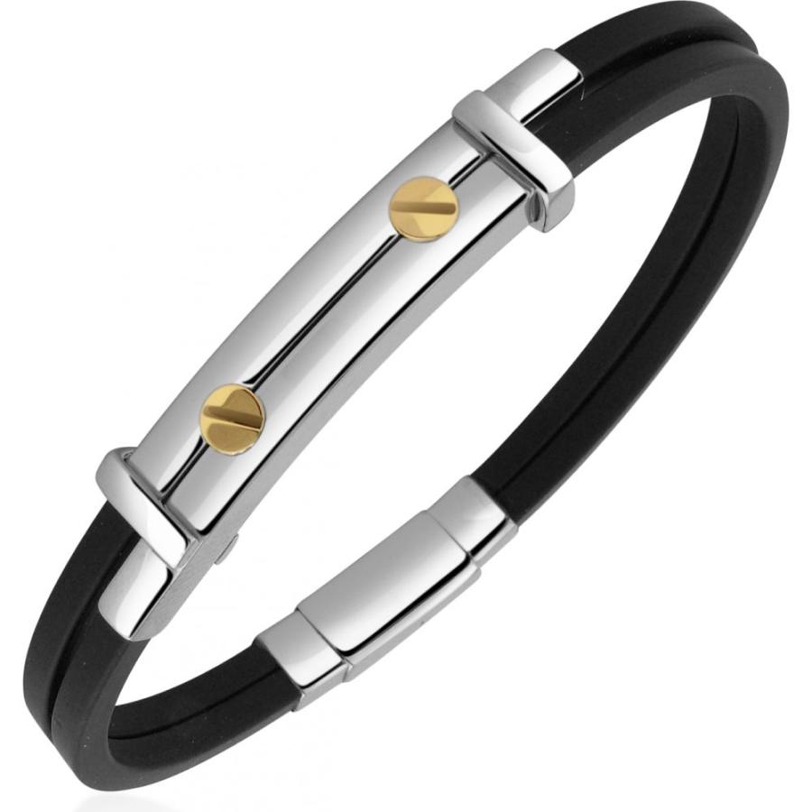 フォルツィエリ Forzieri メンズ ブレスレット ラバーブレスレット ジュエリー アクセサリー Stainless Steel And Rubber Screws Bracelet Lh2 Ff410d08f5 フェルマート エフ Fermart Ef 通販 Yahoo ショッピング