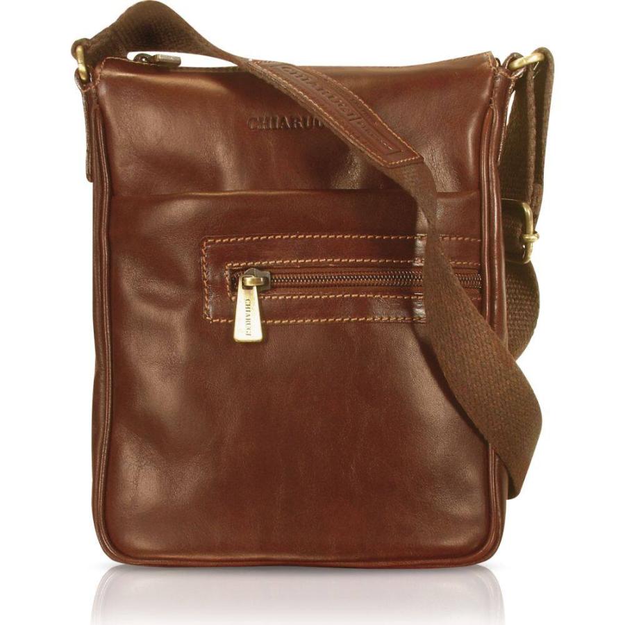 【在庫あり/即出荷可】 Chiarugi キアルージ メンズ Brown Dark Bag Cross-Body Vertical Leather Genuine Brown Handmade バッグ ショルダーバッグ ショルダーバッグ