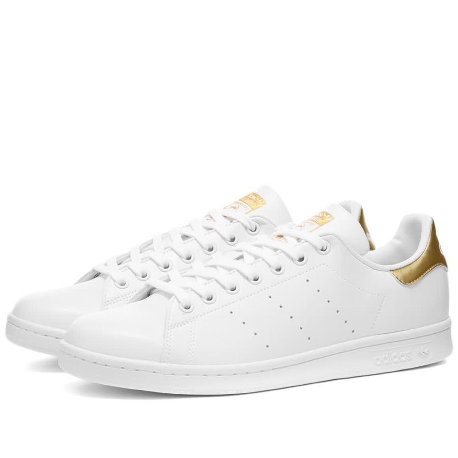 送料無料 即納 アディダス Adidas レディース スニーカー スタンスミス シューズ 靴 Stan Smith W White Metaalic Gold 最新作 Shirleyryan Ca