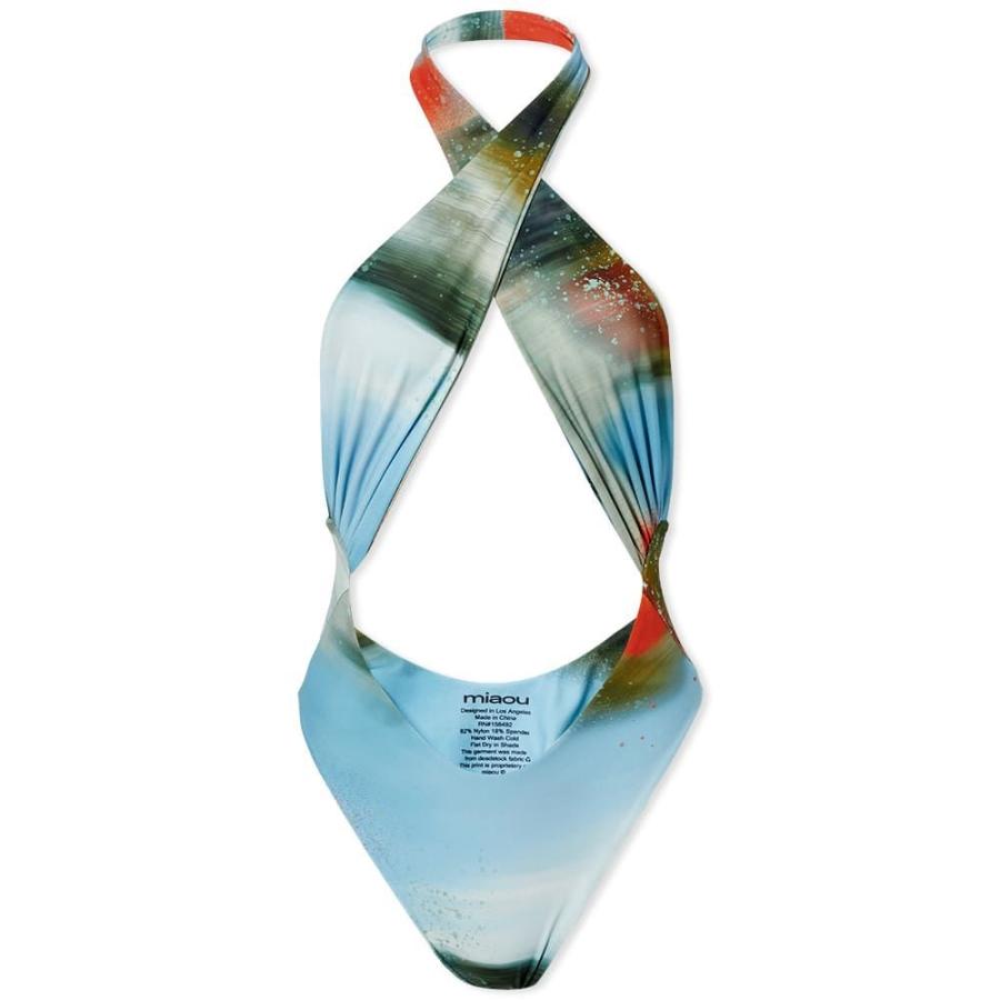 現金特価 ミャオ Blue Motion Swimsuit Demi 水着 ビーチウェア ワンピース レディース Miaou ワンピース サイズ S