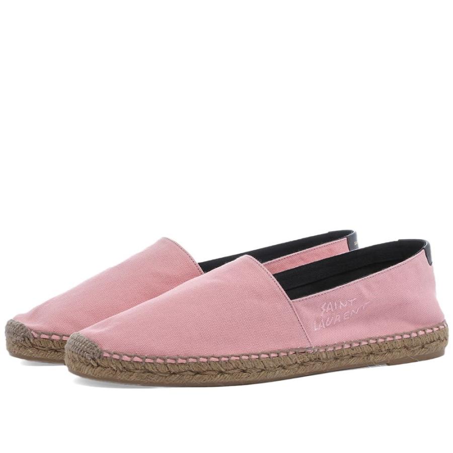 サンローラン Saint サンローラン Laurent メンズ エスパドリーユ ファッション シューズ 靴 Canvas Signature Sc Ff2ac97dde シューズ 靴 Fermart エフ Pink フェルマート Ef Espadrille 参考にお買い物