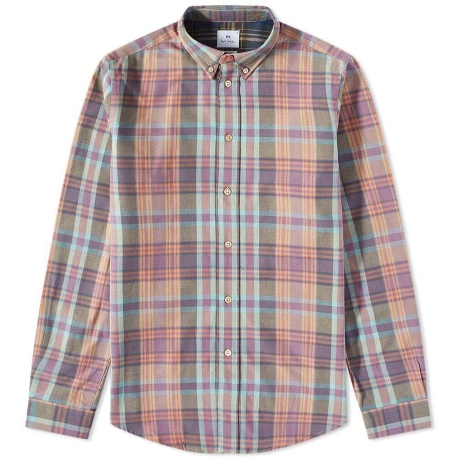ポールスミス Paul Smith メンズ シャツ ワイシャツ トップス Checked Button Down Oxford Shirt Purple Sc Ff2ff フェルマート エフ Fermart Ef 通販 Yahoo ショッピング