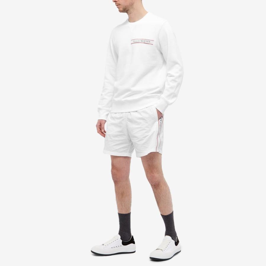 最安価格 アレキサンダー Mcqueen Alexander マックイーン White Short Swim Stripe Side 水着 ビーチウェア 海パン メンズ Mcqueen Alexander マックイーン アレキサンダー メンズ 海パン 水着 Capuchinmonkey Org
