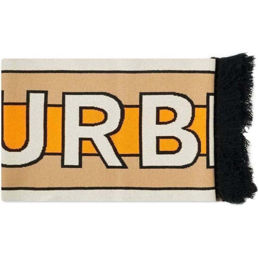 バーバリー Burberry メンズ マフラー スカーフ ストール Football Scarf Warm Camel Supersport Tn