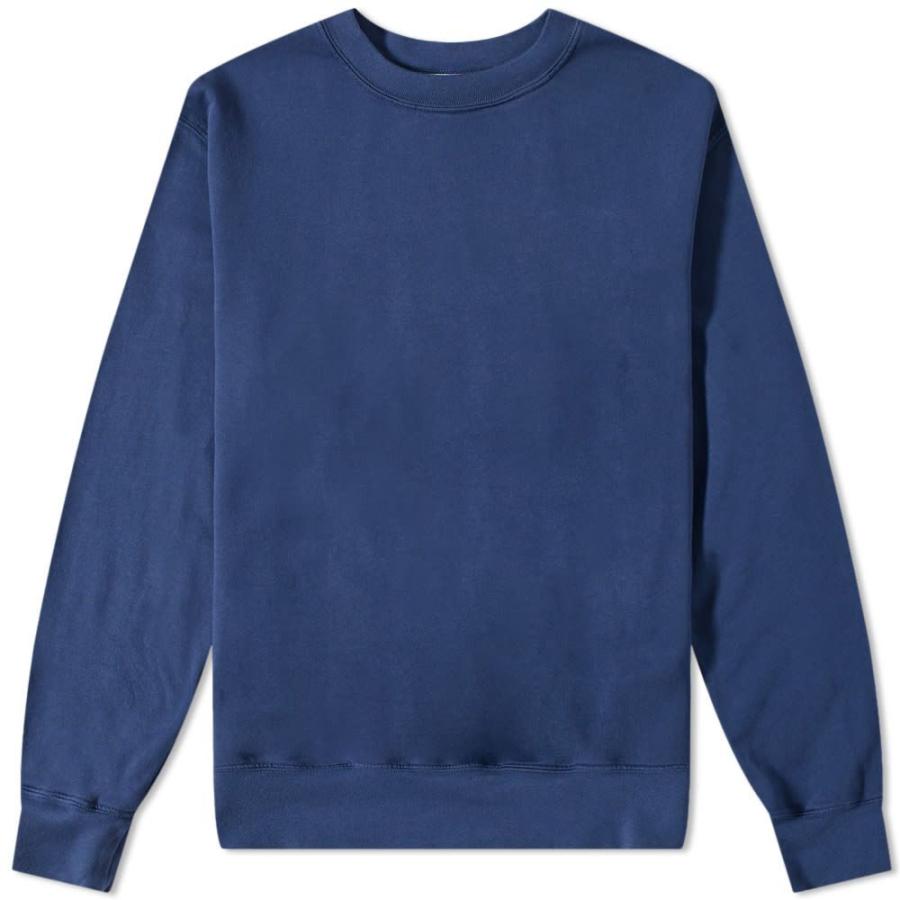 新商品発売中 セーブカーキユナイテッド Save Khaki メンズ スウェット トレーナー トップス Supima Fleece Crew Sweat Indigo 人気特価激安 Www Superavila Com