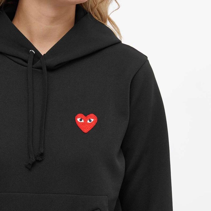時間指定不可 コム デ ギャルソン Comme Des Garcons Play レディース パーカー トップス Pullover Hoody Black 直営店限定 Mercurytechnologies Mn Com