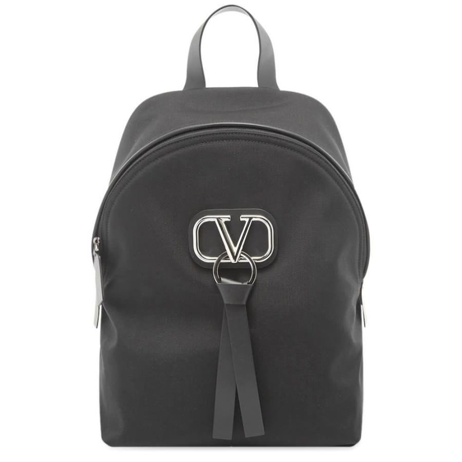 ヴァレンティノ Valentino メンズ バックパック リュック バッグ Go Logo Ribbon Nylon Backpack Black Www Qgjeune Org Xmlrpc Php