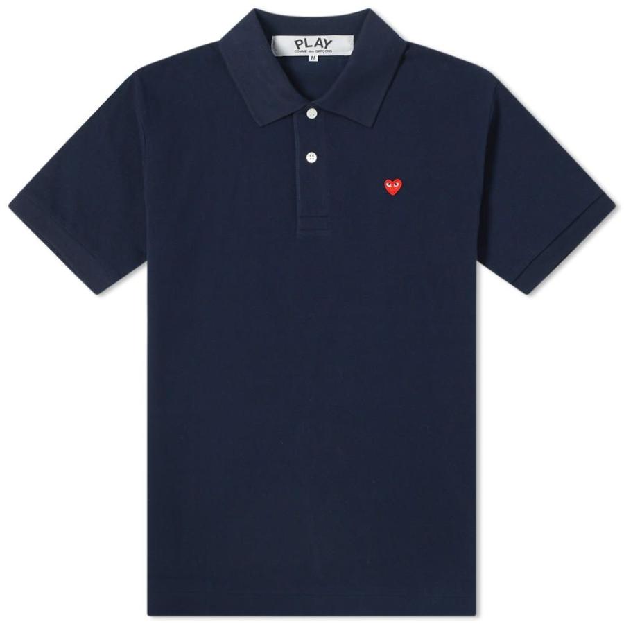 コム デ ギャルソン Comme Des Garcons Play メンズ ポロシャツ トップス Little Red Heart Polo Navy