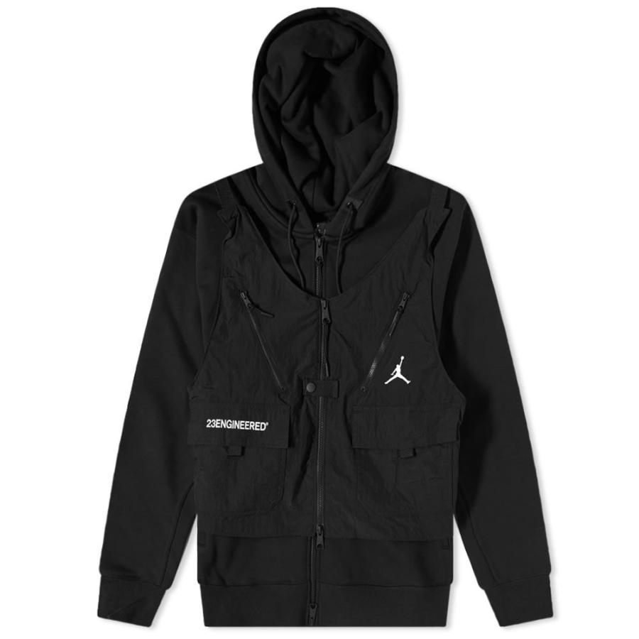 グランドセール Jordan Air トップス パーカー メンズ Jordan Nike ジョーダン ナイキ トップス メンズ パーカー ジョーダン ナイキ Jordan Nike 23 Black White Hoody Zip Full Engineered トップス Sky Tech Az