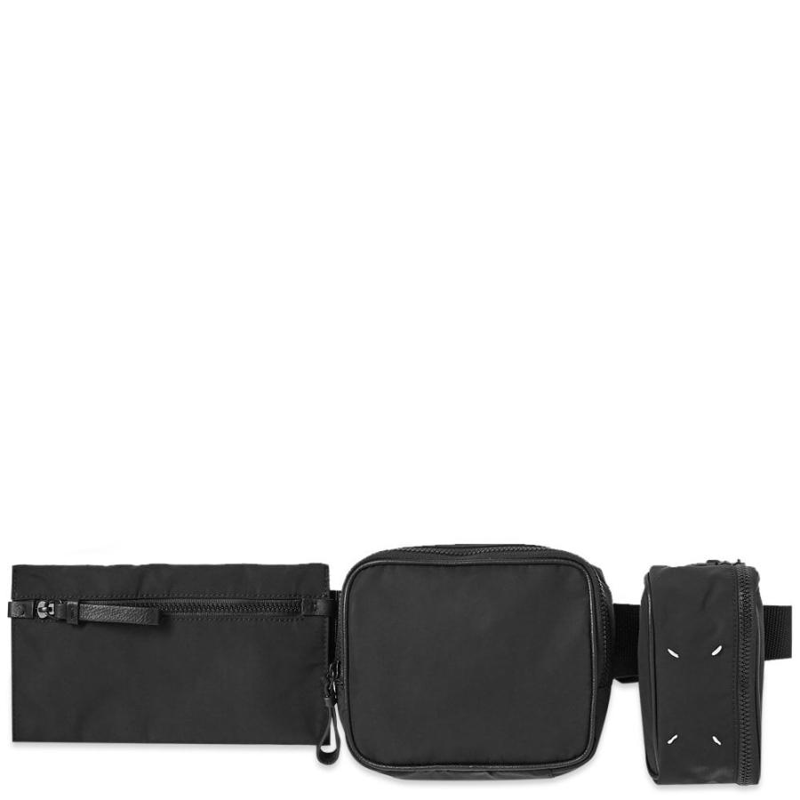 メゾン マルジェラ Maison Margiela メンズ ボディバッグ ウエストポーチ バッグ 11 Nylon Multi Belt Bag Black Supersport Tn