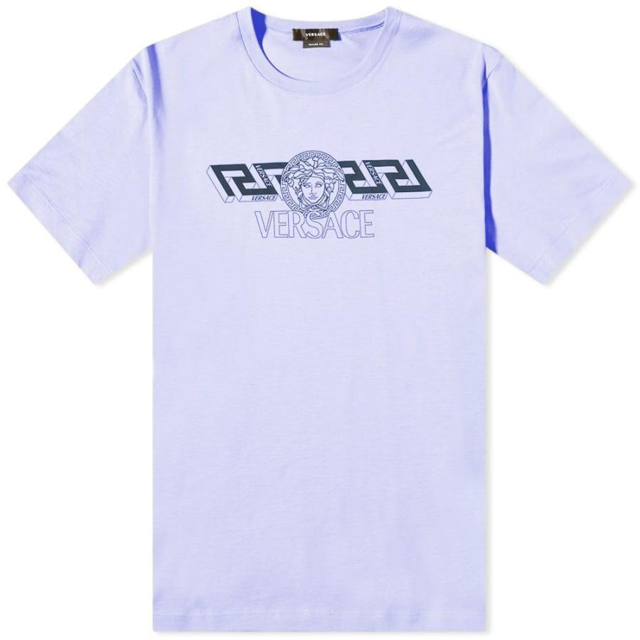 卸直営 ヴェルサーチ メンズ Tシャツ トップス ロゴ fawe.org