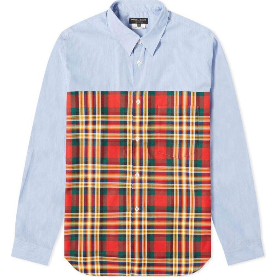 コム デ ギャルソン Comme Des Garcons Homme Plus メンズ シャツ シャンブレーシャツ トップス Panel Check Chambray Shirt Blue Red Sc Ff80dc302a フェルマート エフ Fermart Ef 通販 Yahoo ショッピング