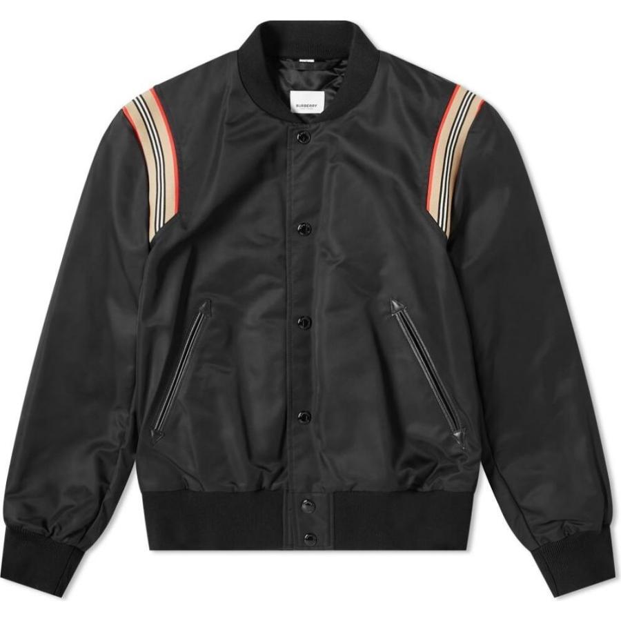 海外最新 バーバリー Burberry メンズ ブルゾン ミリタリージャケット アウター Harwell Bomber Jacket Black 受賞 店舗 Skywingstoursandtravels Com