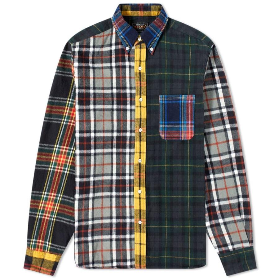 ビームス プラス Beams Plus メンズ シャツ ネルシャツ トップス Shaggy Flannel Crazy Mix Check Shirt Grey Sc Ff8b231b フェルマート エフ Fermart Ef 通販 Yahoo ショッピング