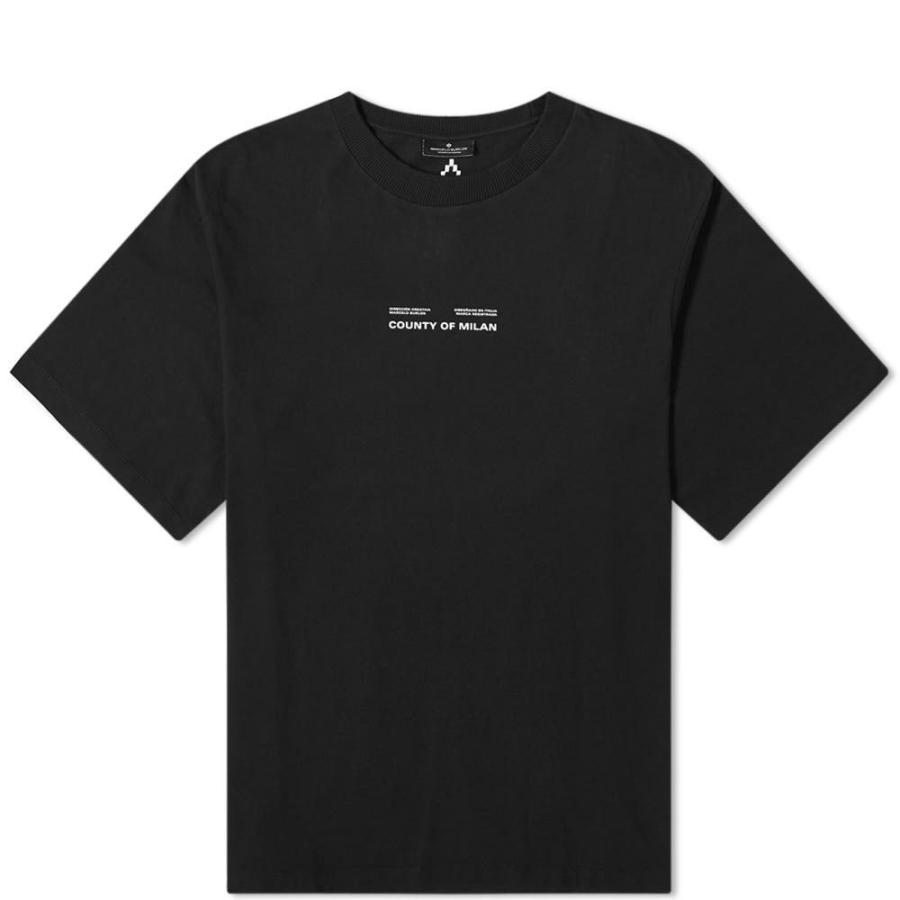 マルセロバーロン Marcelo Burlon メンズ Tシャツ トップス Mountains Oversized Tee Black Supersport Tn