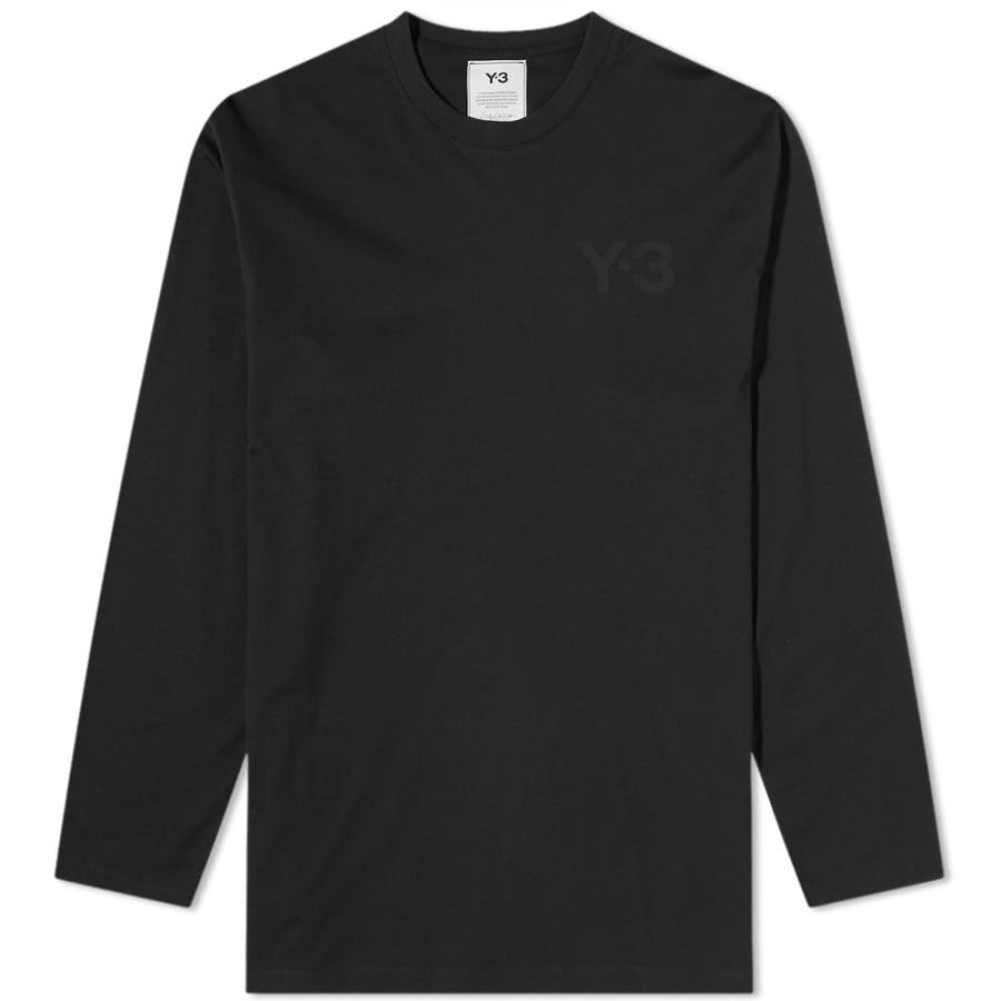 ワイスリー Y 3 メンズ 長袖tシャツ ロゴtシャツ トップス Long Sleeve Classic Chest Logo Tee Black Www Definitiveclm Com