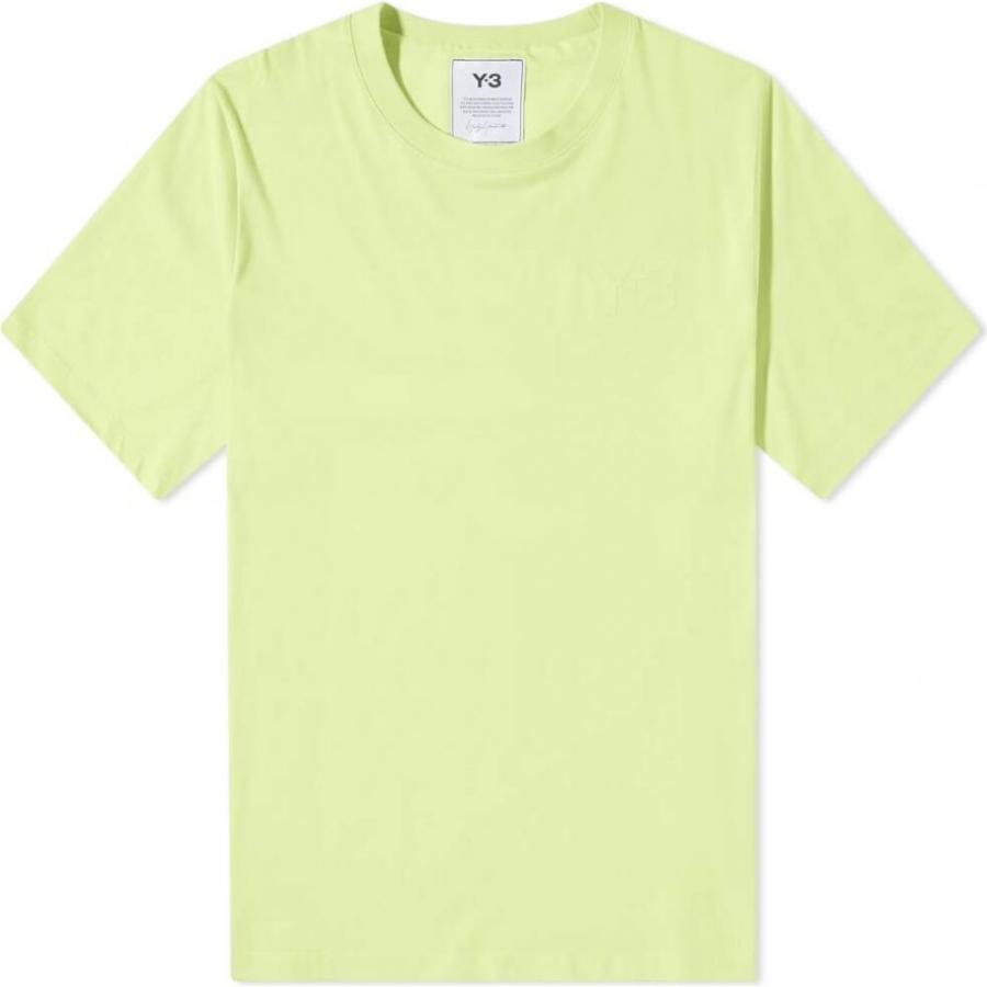 【即納&大特価】 ワイスリー Y-3 メンズ Tシャツ ロゴTシャツ トップス Classic Chest Logo Tee Semi Frozen Yellow 半袖