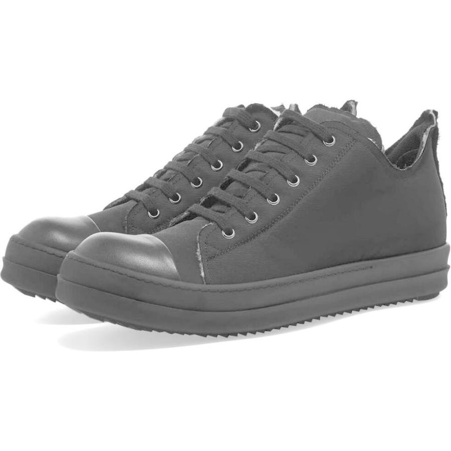 代引き人気 Rick Owens リック オウエンス スニーカー メンズ シューズ 靴 リック オウエンス Rick Owens メンズ スニーカー ローカット シューズ 靴 Drkshdw Sneaks Cotton Nylon Low Sneaker Black シューズ