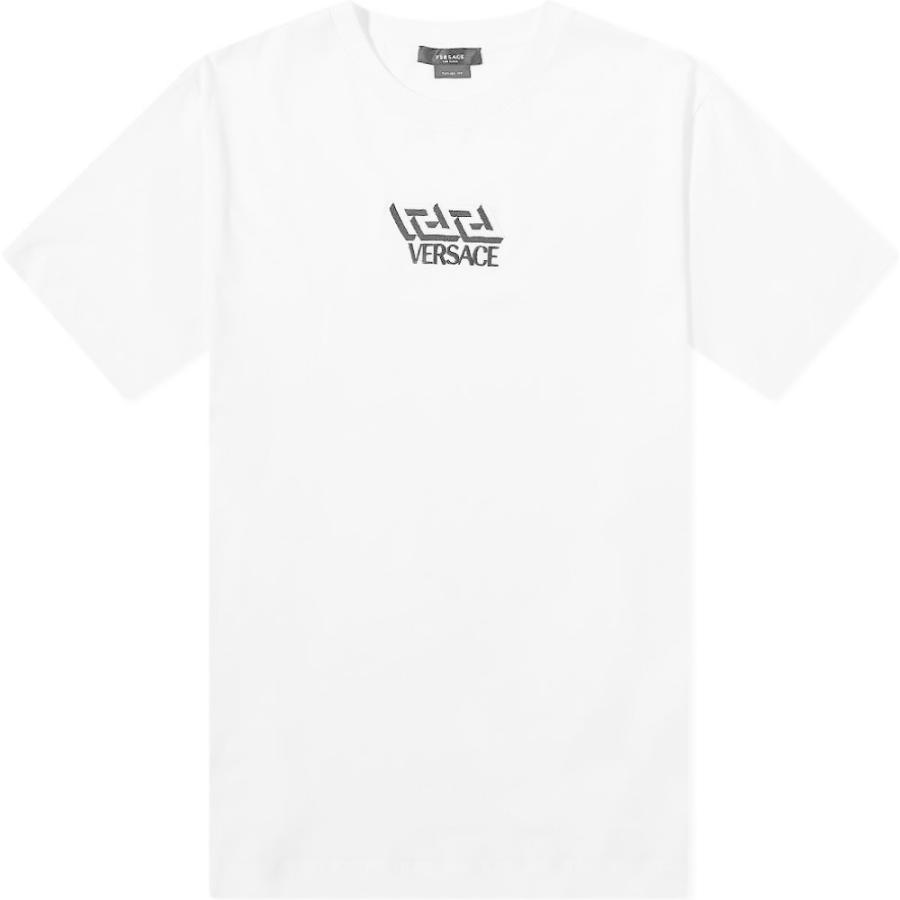 安い White Black Tee Logo Greek Geometric トップス ロゴtシャツ Tシャツ メンズ Versace ヴェルサーチ トップス メンズ Tシャツ ヴェルサーチ Versace Tシャツ カットソー Www Mohanvilaas Com