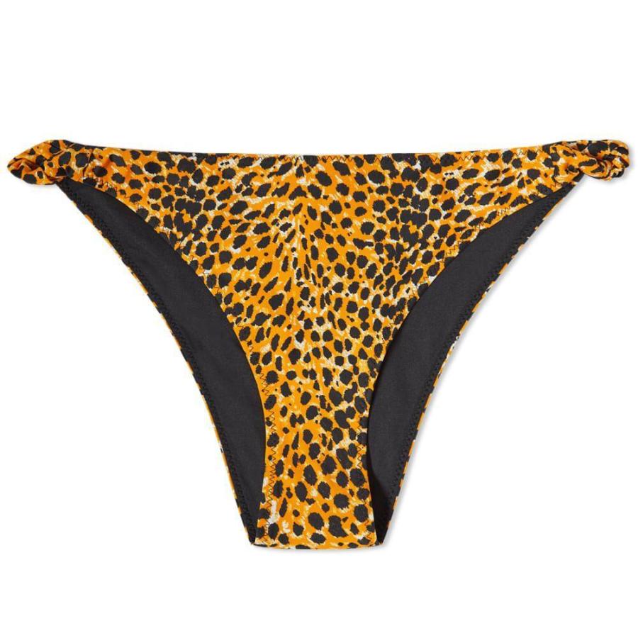 ガニー GANNI レディース ボトムのみ 水着・ビーチウェア Recycled Leopard Bikini Bottoms Bright  Marigold :sc-ffbbcef6bd:フェルマート エフ fermart ef - 通販 - Yahoo!ショッピング