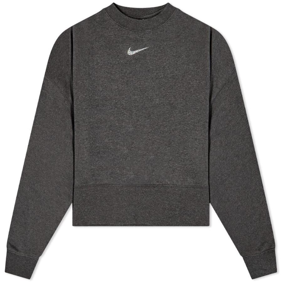 21激安通販 Heather White Black Sweat Crew Revival トップス スウェット トレーナー レディース Nike ナイキ トップス レディース スウェット トレーナー ナイキ Nike トップス Meorboston Org