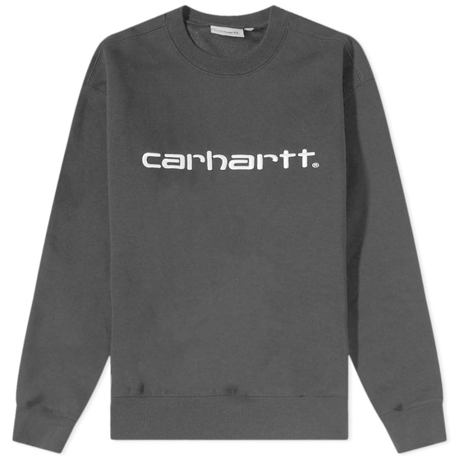 超安い品質 Carhartt カーハート Wip Black White Sweat Logo トップス スウェット トレーナー メンズ トレーナー サイズ L Proksi Si