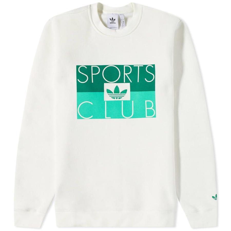 ポッキリ送料無料 アディダス Adidas メンズ スウェット トレーナー トップス Sports Club Crew Sweat Off White 人気ショップ Store Waxatlas Com