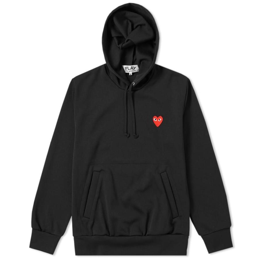 在庫限り コム デ ギャルソン Comme Des Garcons Play メンズ パーカー トップス Pullover Hoody Black 国内最安値 Clinilab Net
