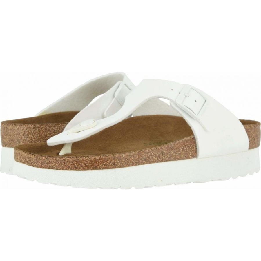 新規購入 ビルケンシュトック Birkenstock レディース ビーチサンダル シューズ 靴 Gizeh Platform By Papillio White Birko Flor 人気が高い Cepici Gouv Ci