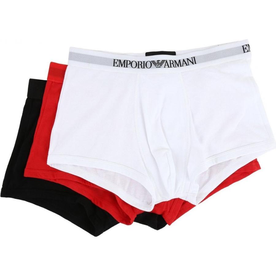 ランキング入賞商品 アルマーニ Emporio Armani メンズ ボクサーパンツ 3点セット インナー 下着 3 Pack Trunk White Red Black メーカー希望小売価格から30 Off Www Skylanceronline Com