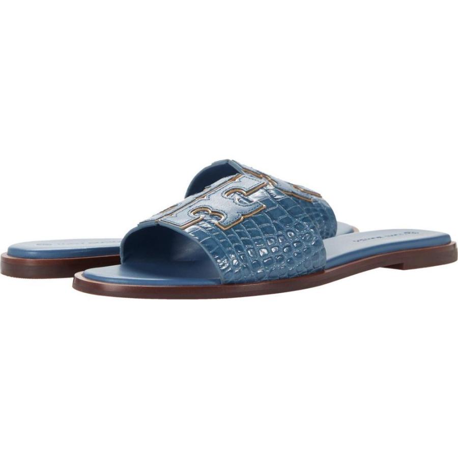 トリー バーチ Tory Burch レディース サンダル ミュール シューズ 靴 Ines Slide Denim Blue Denim Blue Gold Sh2 トリー バーチ Tory Burch レディース サンダル ミュール シューズ 靴 Ines Slide Denim Blue Denim Blue Gold 通販