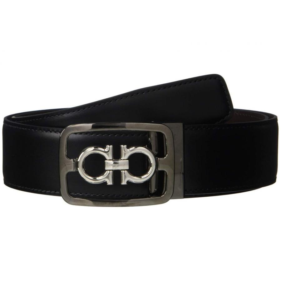サルヴァトーレ フェラガモ Salvatore 直営限定アウトレット Ferragamo メンズ ベルト Adjustable Hickory Belt Reversible Black 67a126
