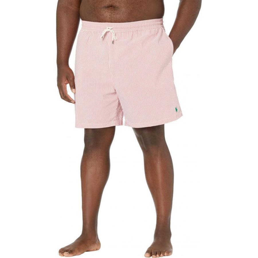 国内最安値 ラルフ ローレン Polo Ralph Lauren Big Tall メンズ 海パン 大きいサイズ Big Tall Traveler Seersucker Swim Trunks Sunrise Red Seersucker 国内配送 Lachurrasqueria Com
