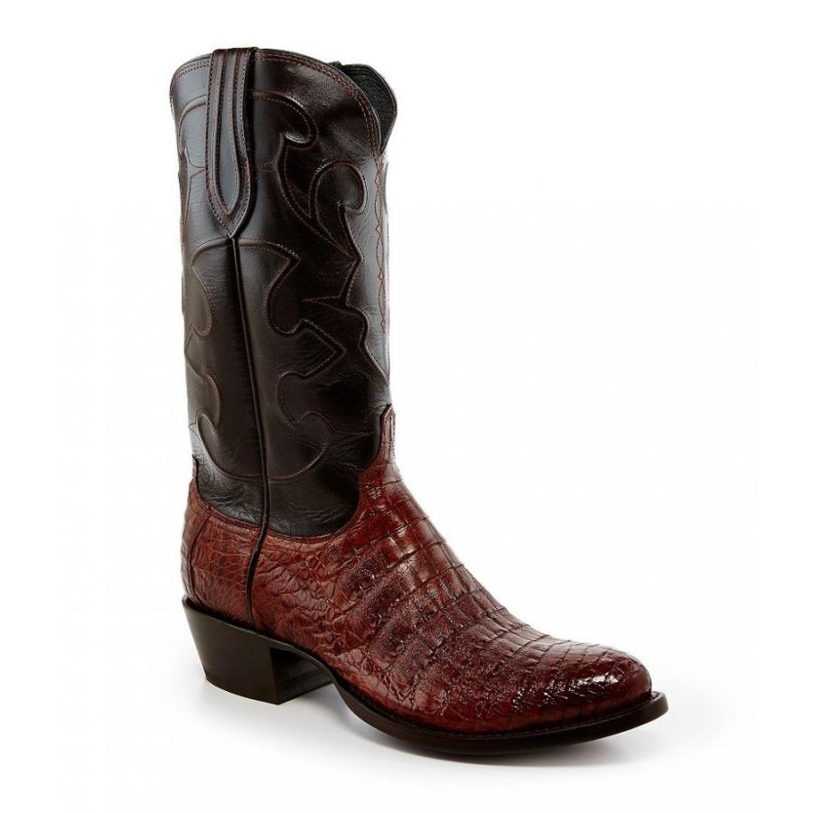crocodile square toe boots