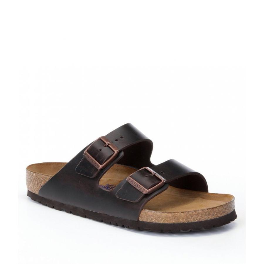 ビルケンシュトック Birkenstock メンズ サンダル シューズ 靴 Arizona Leather Double Banded Buckle Slide On Sandals Brown Sagaretxe Net