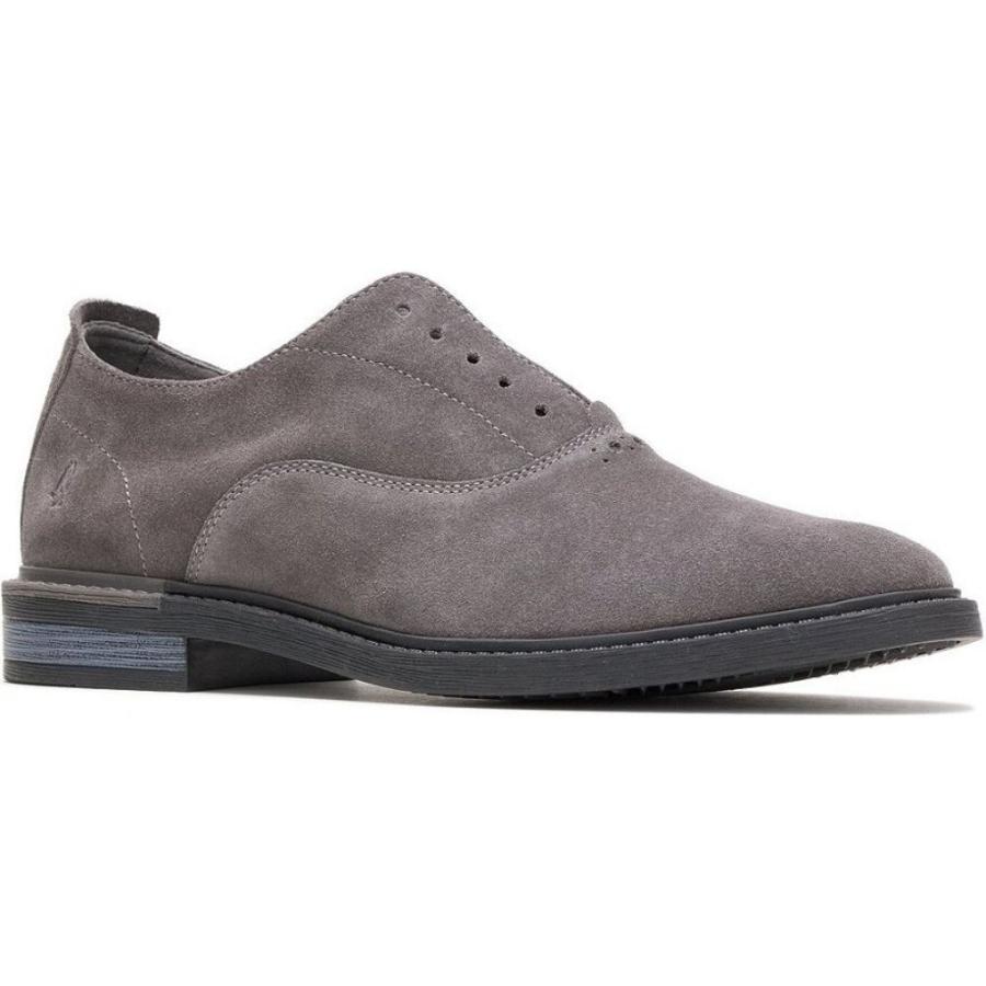 ハッシュパピー Hush Puppies メンズ 革靴 ビジネスシューズ シューズ 靴 Davis Soft Suede Slip On Oxfords Dark Grey Aquafreshro In