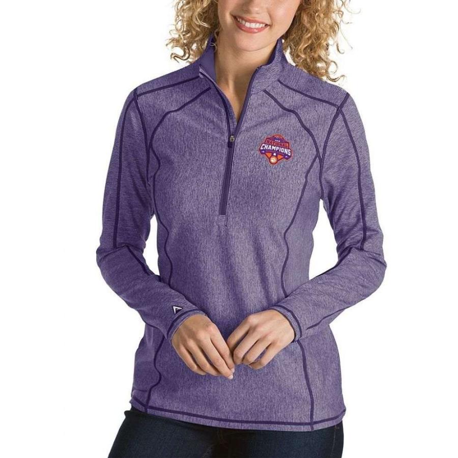 アンティグア Antigua レディース トップス Ncaa National Champions Clemson University Tempo Half Zip Pullover Clemson Tigers Dark Purple Www Arilab Com Tr Index Php