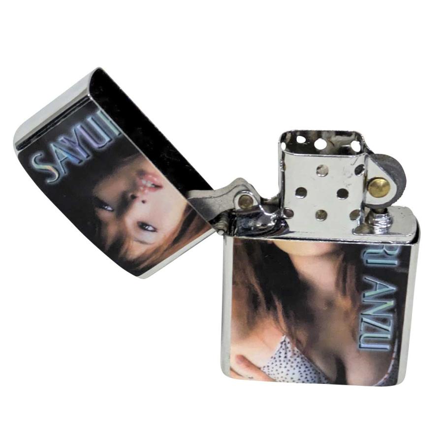 メール便送料無料 未使用品 オイルライター あんず プリント 杏 さゆり ジッポ 型 オイル燃焼ライター | ZIPPO | 01