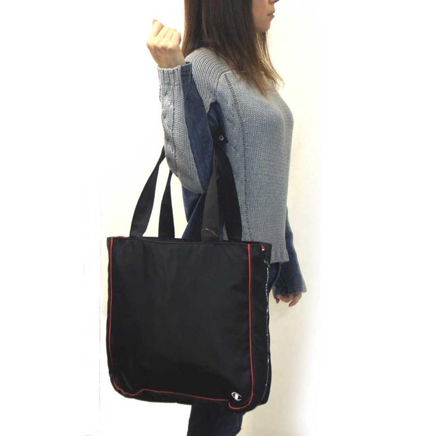 [並行輸入品] 米国チャンピオン Champion トートバック ブラック USAモデル Expander Side Zip Tote Bag