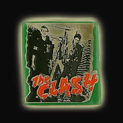 送料無料 UK ロック バックル刻印入り ザ・クラッシュ The Clash パン