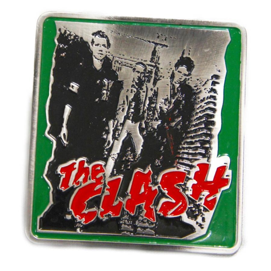 送料無料 UK ロック バックル刻印入り ザ・クラッシュ The Clash パン