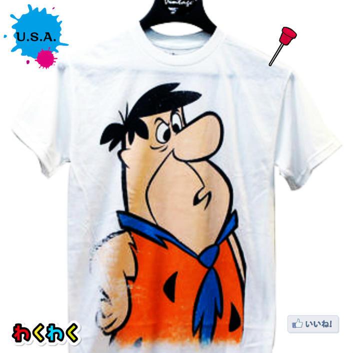 Sサイズ フレッド 原始家族（フリントストーン)Tシャツ ハンナバーバラ映画 コミック 漫画 キャラクター ヒーロー |  | 02
