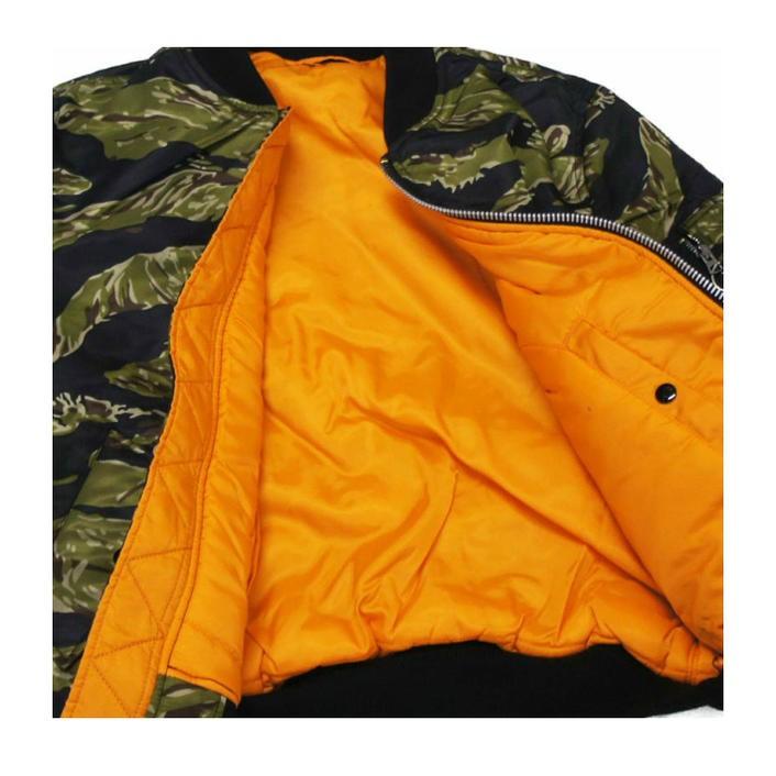 Alpha Industries 送料無料 ALPHA USA版 MA-1 迷彩復刻タイガー Alpha Industries 送料無料 ALPHA USA版 MA-1 迷彩復刻タイガー