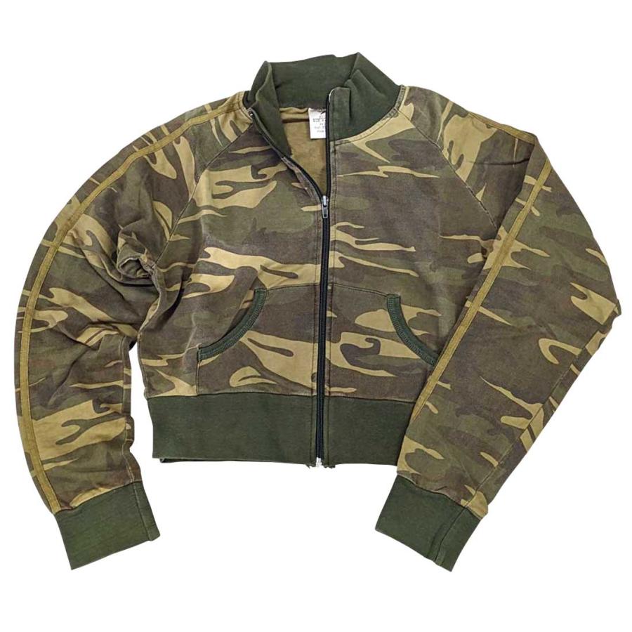 レディース ミリタリー 迷彩ジップジャケット ヴィンテージ加工　ウィメンズ　 ロスコ　スウェット　ジャージ　ダンスウエア | ROTHCO