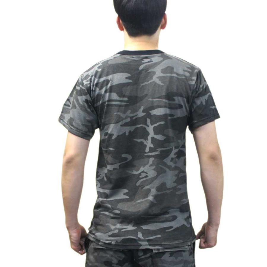 USA ミリタリーTシャツ 迷彩 ブラックカモ柄 メンズ ロスコ アメリカ直輸入 ROTHCO CAMO T-SHIRTS 米軍 レプリカ仕様 | ROTHCO | 02