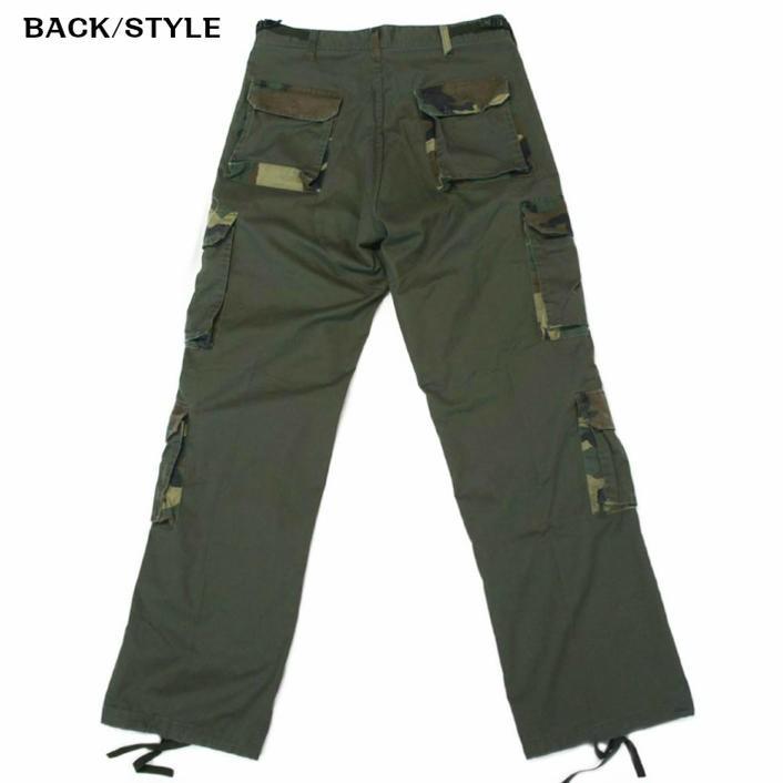 迷彩アクセント バトルルーパー 米軍ファティーグ8Pパンツ ヴィンテージ加工 ロスコ Rothco Vintage Paratrooper Fatigue Pants | ROTHCO | 04