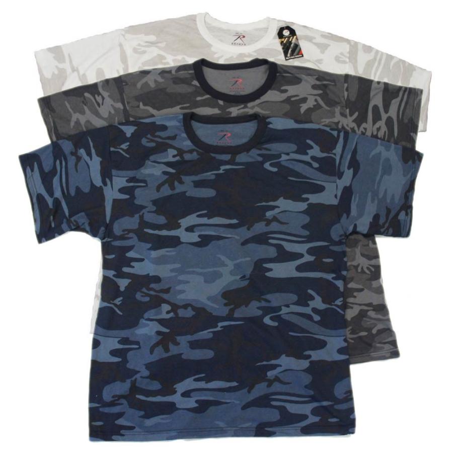 ビッグサイズ (USA) 白 黒 紺   新迷彩Tシャツ XXL XXXLミリタリー メンズ ロスコ アメリカ直輸入 ROTHCO CAMO T-SHIRTS 米軍 レプリカ仕様 | ROTHCO
