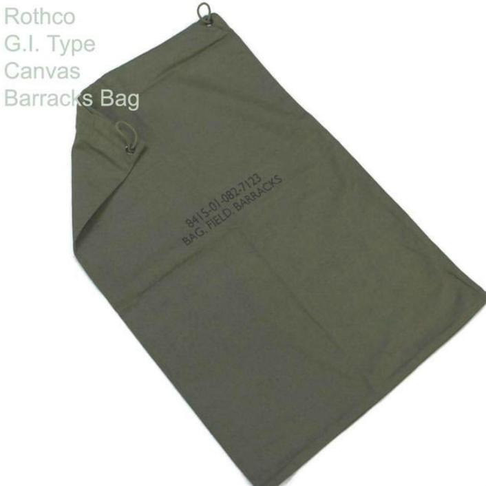 自在な用途 ずた袋 ランドリーバッグ 18*27インチ GIタイプ 帆布　ロスコ Gi Type Canvas Barracks Bag | ROTHCO | 06