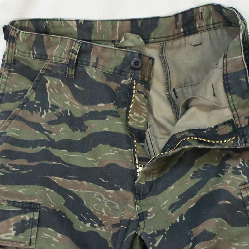 迷彩バトルルーパー 米軍ファティーグ8Pパンツ タイガーストライプ柄 ヴィンテージ加工 ロスコ Rothco Vintage Paratrooper Fatigue Pants | ROTHCO | 03