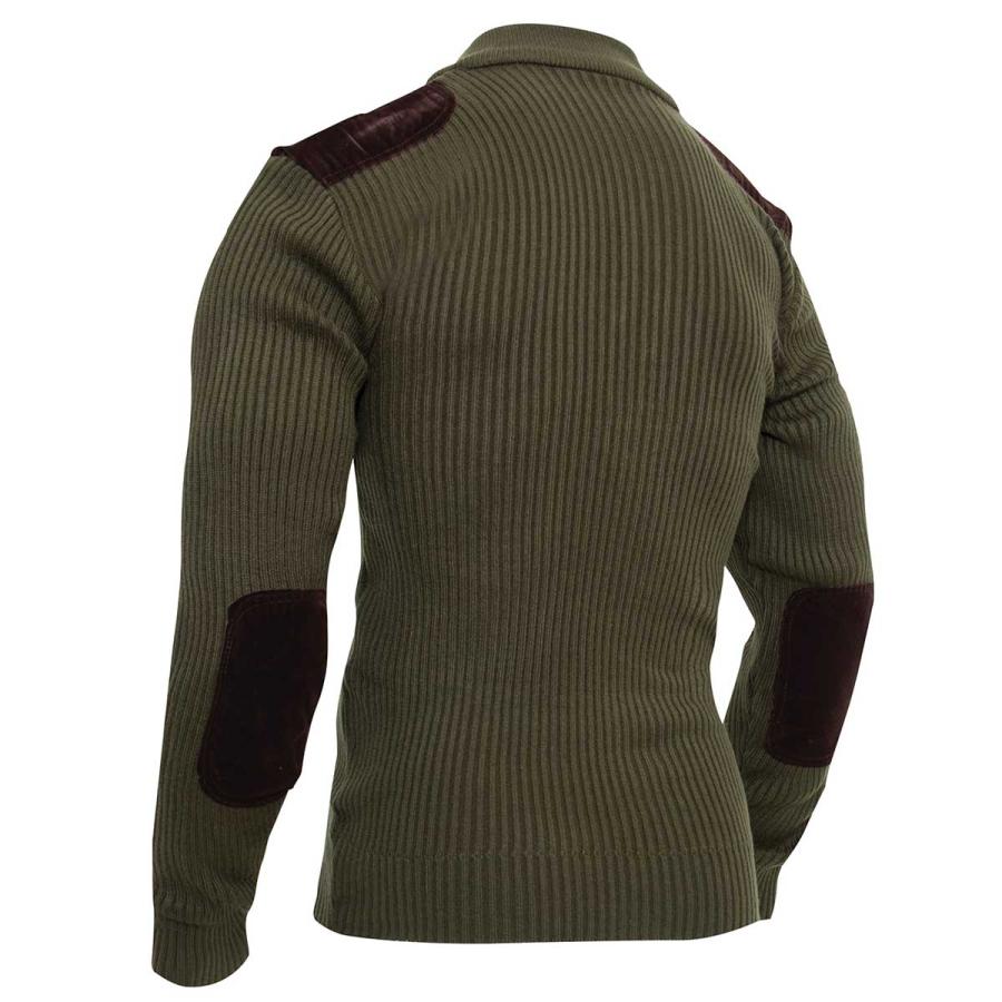 送料無料 ミリタリー コマンドセーター ジップアップ仕様 軍用インナー Rothco Quarter Zip Acrylic Commando Sweater | ROTHCO | 06